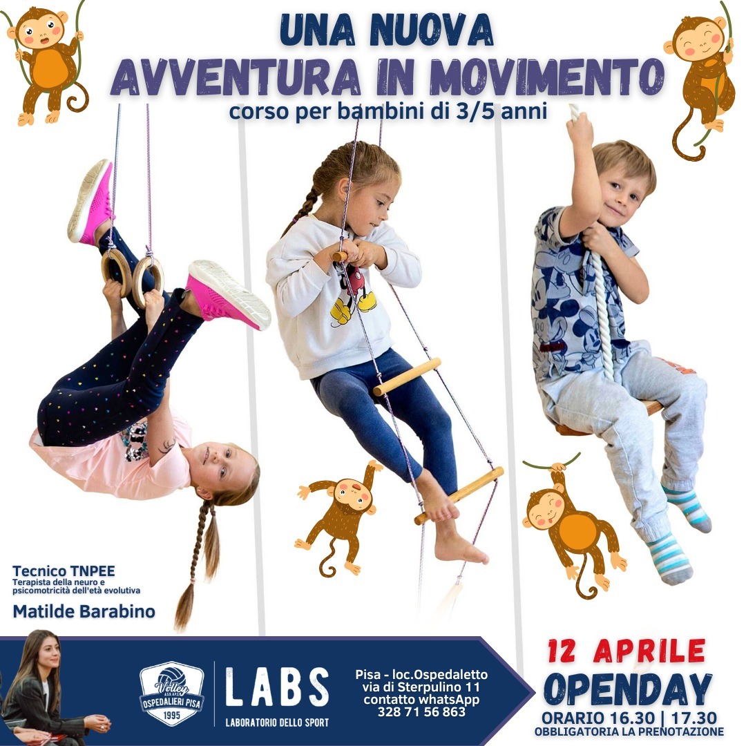 Corso psicomotricità per bambini 3-5 anni